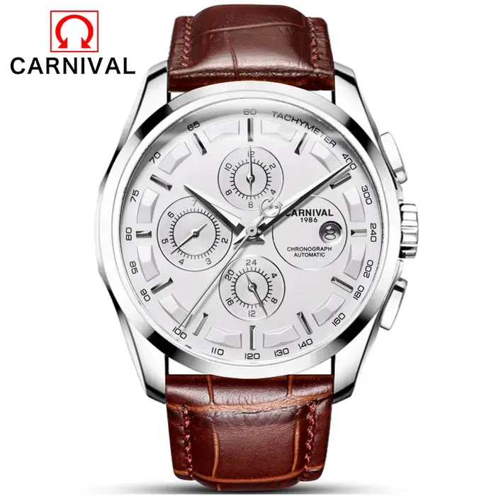 Relogio masculino – montre automatique de carnaval pour hommes, horloge mécanique d'affaires, bracel