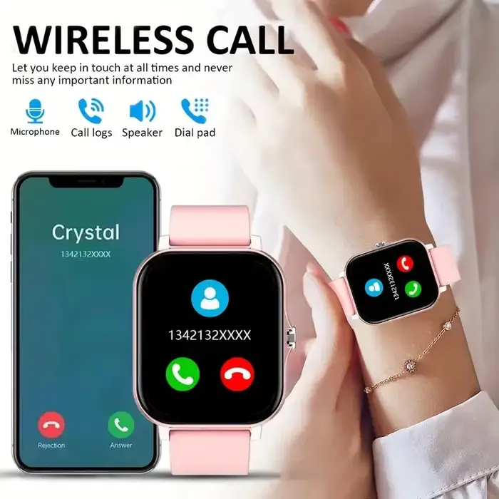 Montre connectée sportive, moniteur de santé, étanche, appels Bluetooth, pour hommes et femmes, compatible iOS et Android, modèle 2026