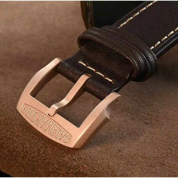 San Martin Logo Bronze boucles ardillon 18mm fermoir de montre 20mm pour bracelet stérile 22mm Boucle Fibbia Orologio brossé Durable bricolage