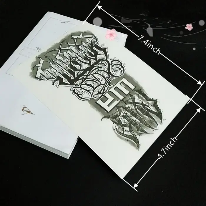 Autocollant de tatouage de bras, tatouages temporaires sympas