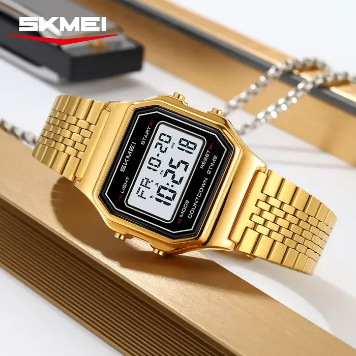 SKMEI 2465 montre électronique pour hommes petit cadran mode multifonction étudiant montre-bracelet décontracté affaires montres numériques pour homme