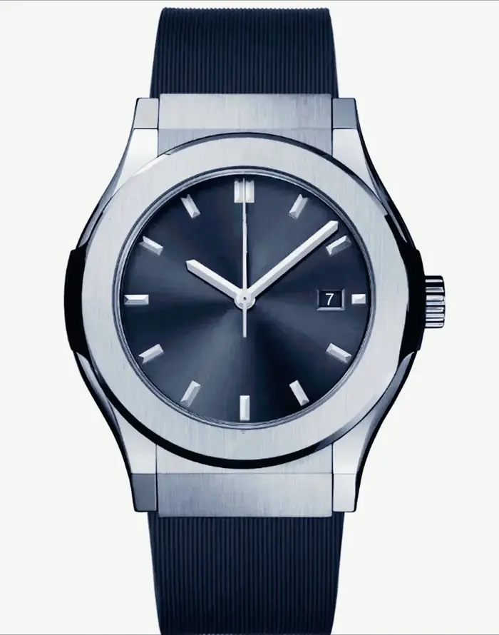 Montre mécanique pour homme 2026, or rose tendance, 42 mm, mouvement automatique, bracelet en caoutc