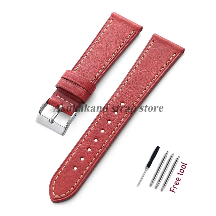 18mm 20mm 22mm Vintage Bracelet de montre en cuir véritable pour Seiko pour Omega