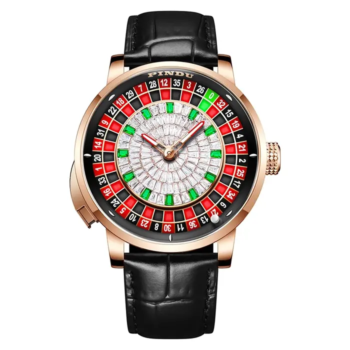 Pindu Player – montre pour hommes, série de jeu de Poker, Roulette européenne, entièrement automatiq