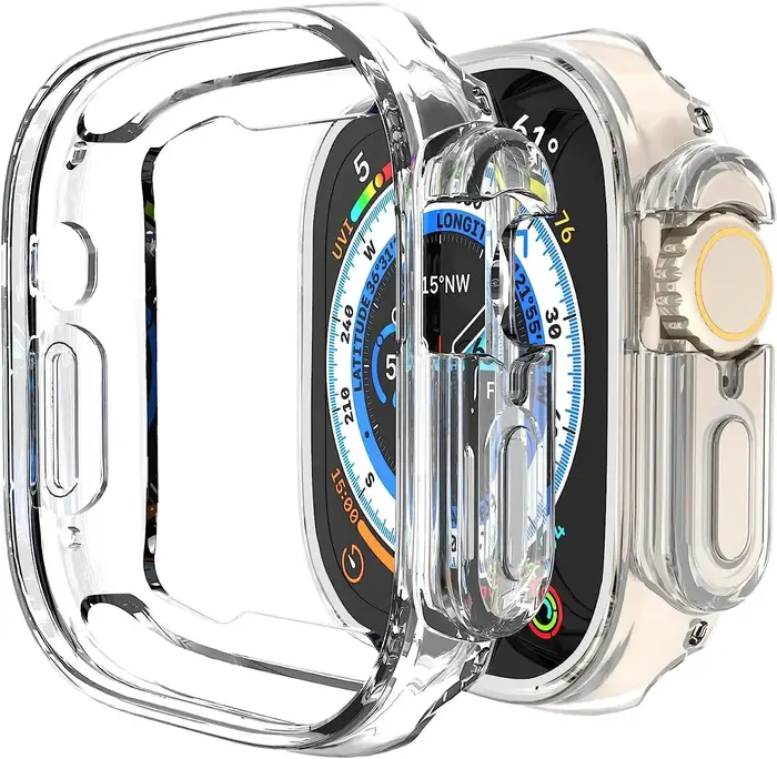 Housse de protection en TPU pour Apple Watch Ultra 49mm, pare-chocs sans protecteur d'écran, cadre d