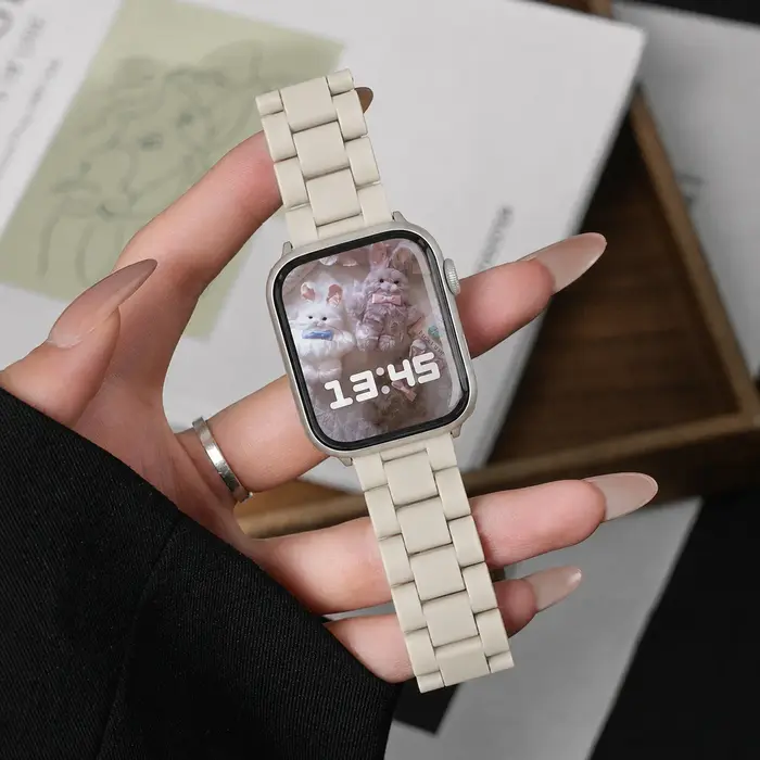 Bracelet transparent arc-en-ciel pour Apple Watch série 10 9 8 7 se 6 5 4 3, Bracelet mince pour fem