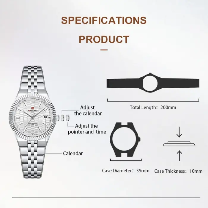 Montre sport à quartz NAVIFORCE pour femme