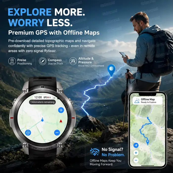Nouvelle montre connectée militaire 2026 avec GPS six étoiles