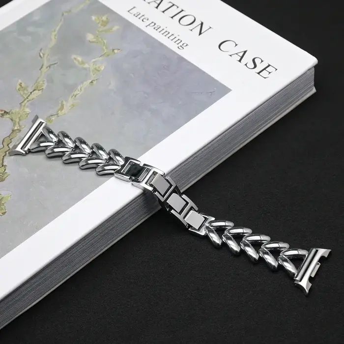 Bracelet de montre de luxe pour Samsung Galaxy Watch 8 40mm 44mm femmes Bracelet en acier inoxydable