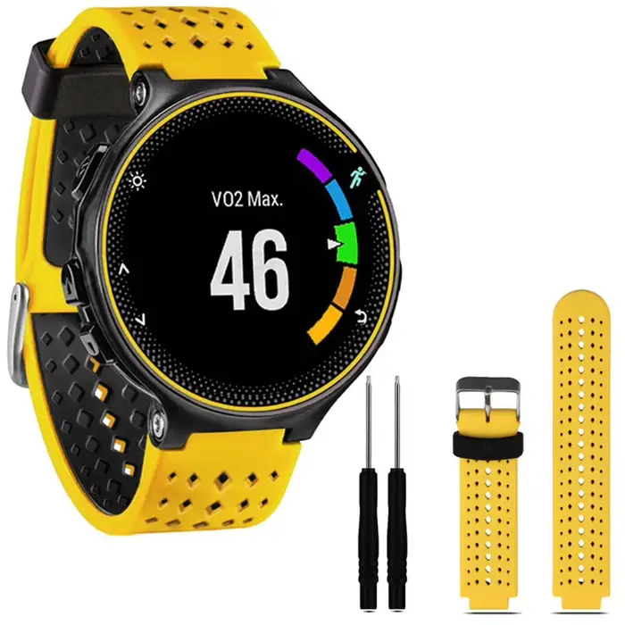 Bracelet de montre en Silicone pour Garmin Forerunner 235/220/230/620/630/735XT bracelet de montre intelligente avec outil