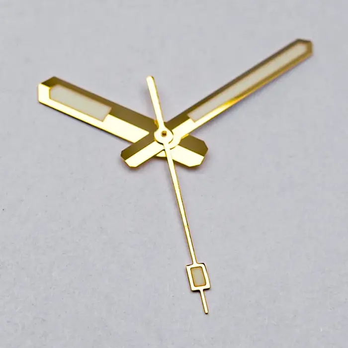 Aiguilles de montre or argent NH35 NH36 C3 vert lumineux