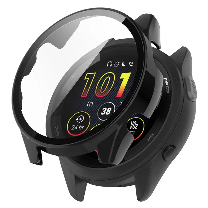 Boîtier de montre housse de protection pour Garmin Forerunner 255 265 255S 265S cadre PC dur verre couverture complète coque accessoires
