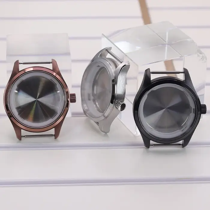 Boîtier de montre noir/argent 40mm