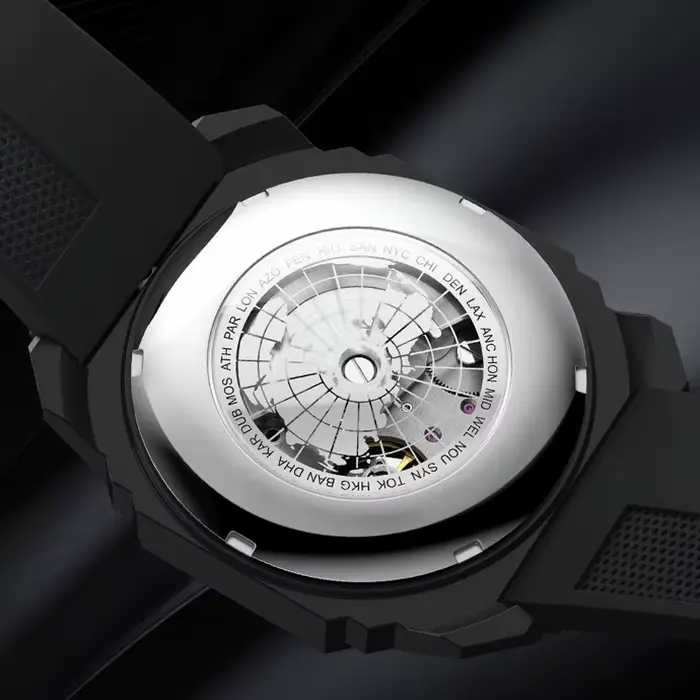 Montre automatique de conception de chasse pour hommes