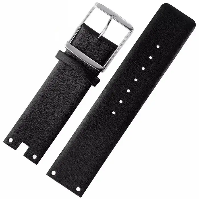 Bracelet de montre en cuir véritable pour hommes
