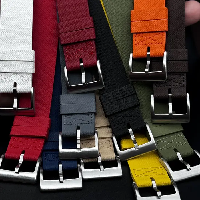 Nouveau bracelet de montre sport en caoutchouc FKM
