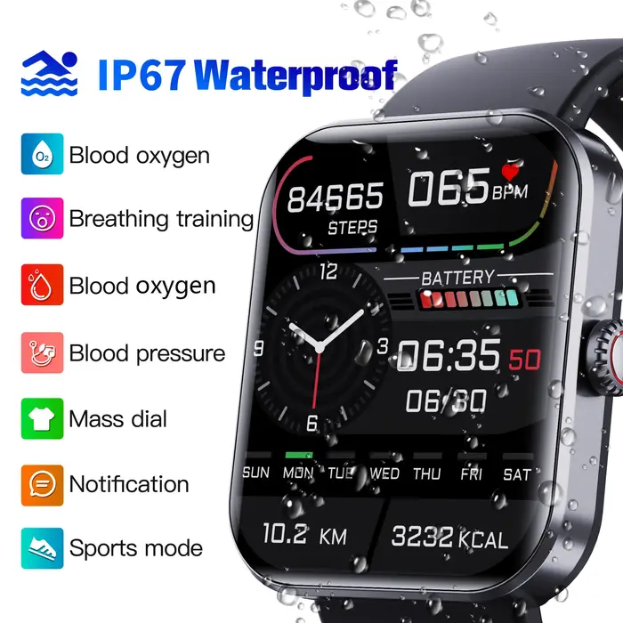Montre connectée étanche pour le sport