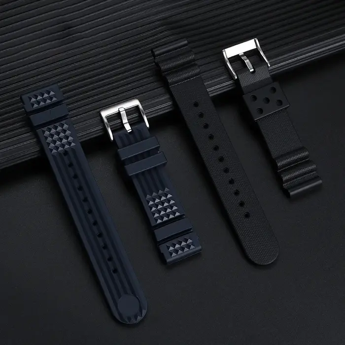 Bracelet de montre en caoutchouc de haute qualité pour Seiko ancêtre mm série PROSPEX SKX007 Water Ghost 20mm Abalone Small MM Silicone mâle 22mm