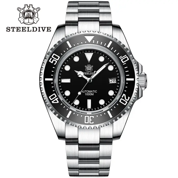 SD1964 STEELDIVE 1000M étanche 45.4MM grande montre fantôme d'eau pour hommes Super BGW9 montre de p
