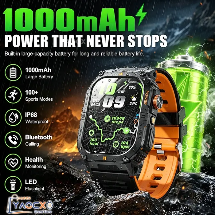 Montre connectée sportive 2026 avec écran HD 2