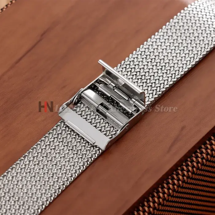 Bracelet de montre en maille milanaise pour Seiko, bracelet de montre en acier inoxydable pour Omega, 16mm, 18mm, 20mm, bracelets universels