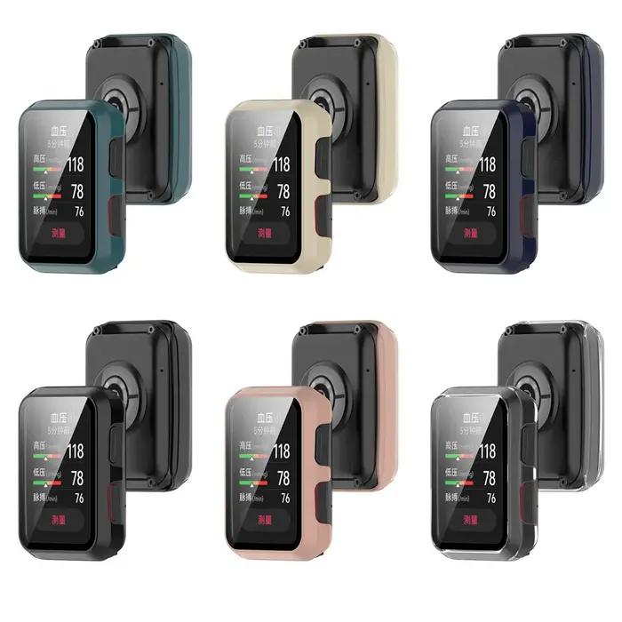 Boîtier de montre housse de protection pour Huawei Watch D2/D étuis à cadre PC dur avec Film de couverture en verre accessoires de coque