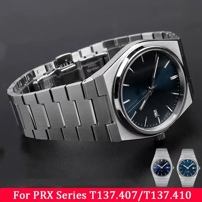 Bracelet en acier inoxydable massif pour Tissot PRX 35MM/40MM