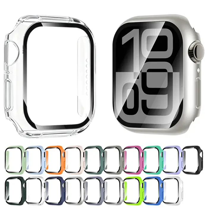Verre trempé + étui pour Apple Watch 11 10