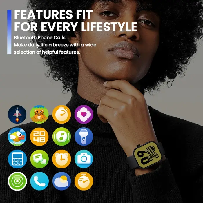 Nouveau Zeblaze Btalk Plus appel vocal Smartwatch 2.03 ''HD couleur affichage santé et Fitness suivi montre intelligente pour hommes femmes