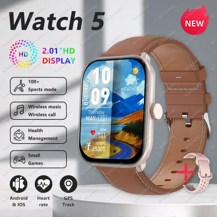 Nouvelle montre connectée GPS 2026 avec écran AMOLED Ultra HD de 2