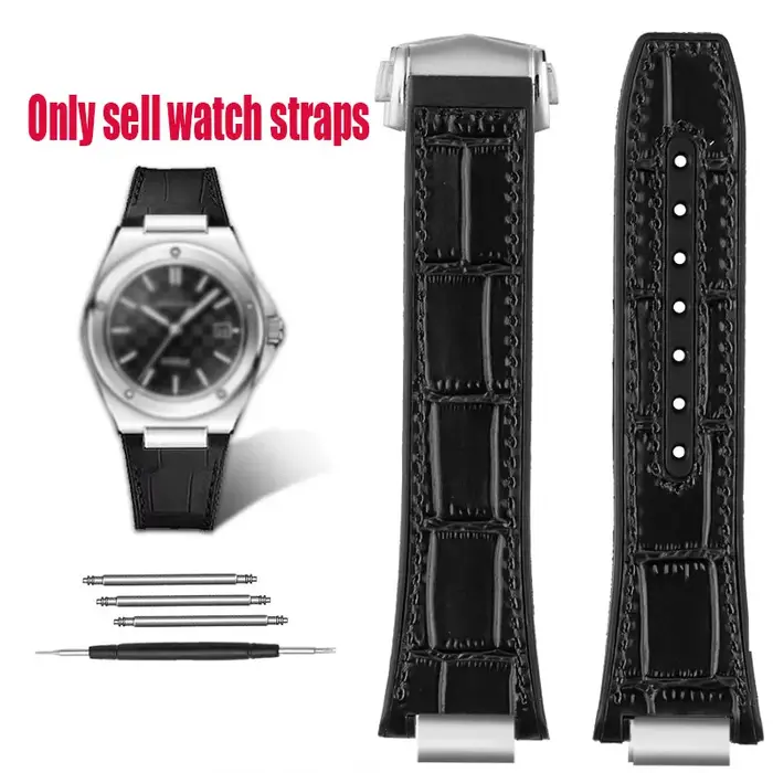 Bracelet de montre en cuir véritable pour homme, bracelet de montre astronomique, caoutchouc de vach