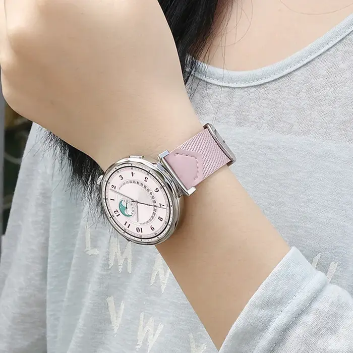Bracelet en cuir pour femme pour Huawei Watch