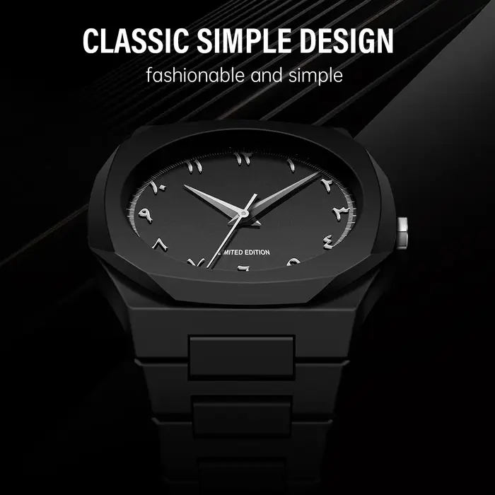 Montre à chiffres arabes argentés