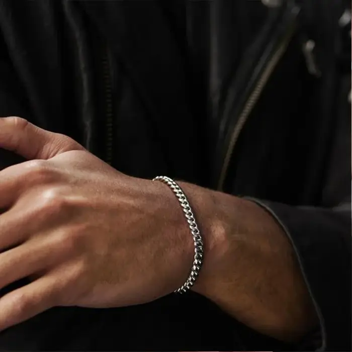 Vnox 3-11mm gros Miami gourmette chaîne Bracelet pour hommes