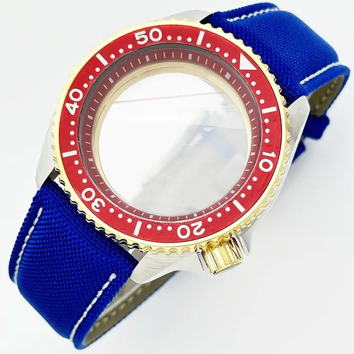 Boîtier de montre en Nylon et cuir, 42.5mm, SRPF62K1, pour Seiko Anime, une pièce, équipement quatri