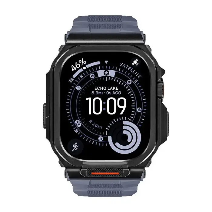 Bracelet d'intégration robuste avec étui pour Apple Watch 46mm 49mm