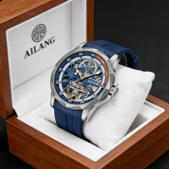 Montre en verre incurvé durable 8206 AILANG