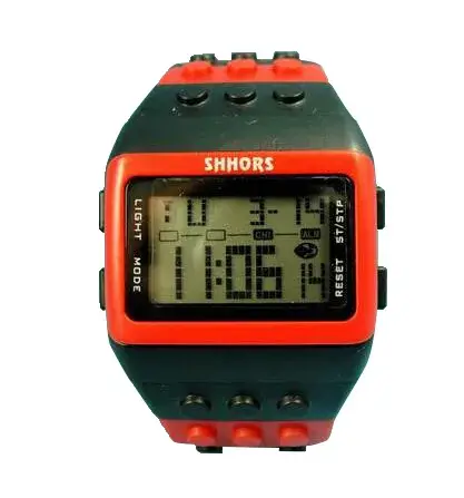 Mode arc-en-ciel montre femmes Led montres numériques SHHORS multifonction électronique montres dame