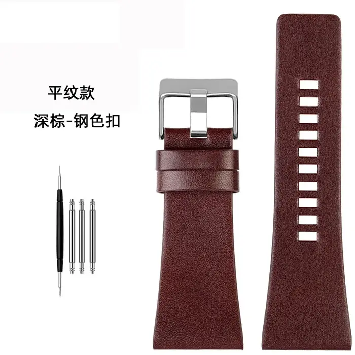 Bracelet de montre en cuir véritable pour montres diesel