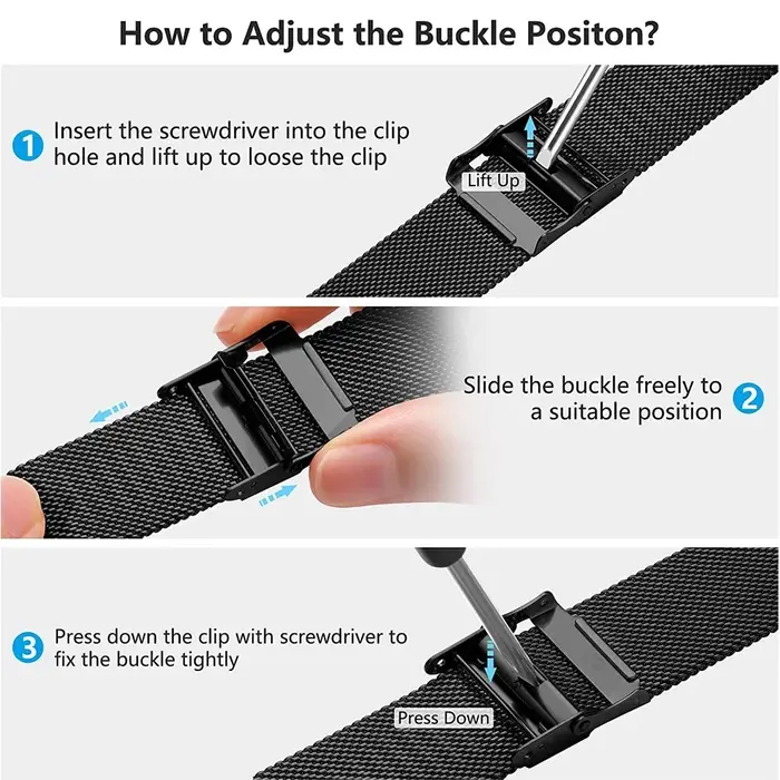 Bracelet en acier sans espaces pour Samsung Galaxy Watch 7 6 5 4 40mm 44mm 5Pro 45mm