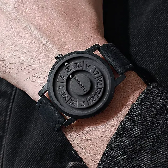 Mode Suspension magnétique hommes montres sport décontracté Roma cadran montres pour hommes horloge 