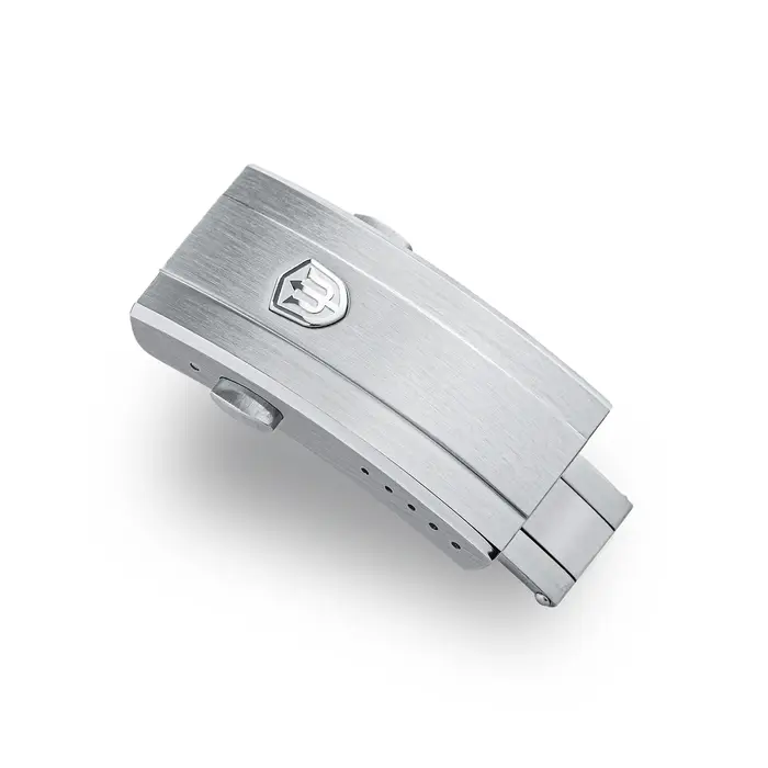 Watchdives – fermoir de montre pliable à cinq trous, nouvelle version améliorée, 16mm, réglable, en 