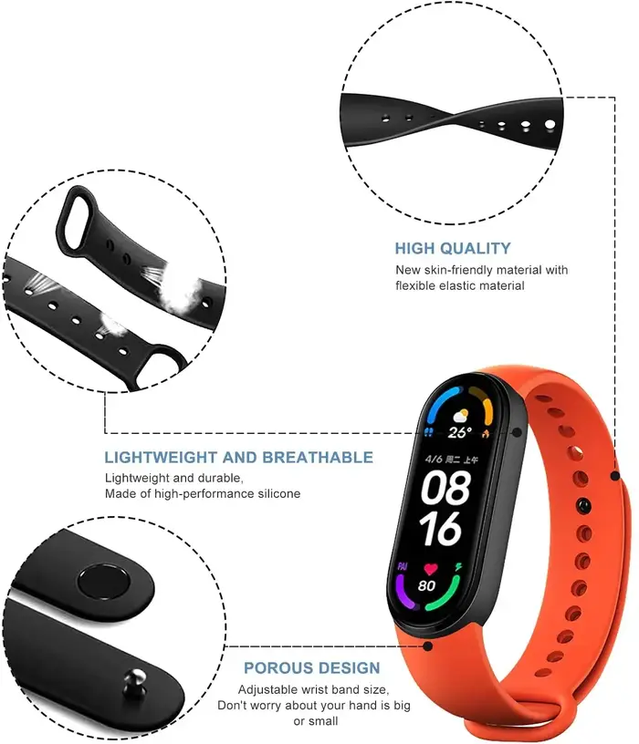 Nouveau Bracelet 46 couleurs pour Mi band 10/9/8