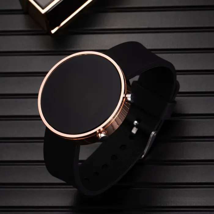 Mode femmes montres numériques Simple cadran rond montre LED pour femme Sport décontracté dames horloge électronique reloj numérique
