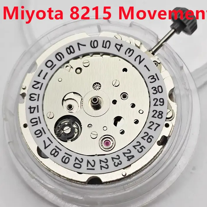 Mouvement mécanique Miyota 8215, 21 rubis, haute précision, mécanisme automatique à remontage automa