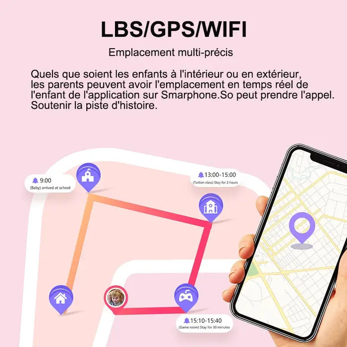 4G montre intelligente enfants GPS WIFI appel vidéo SOS IP67 étanche enfant Smartwatch caméra moniteur Tracker Location