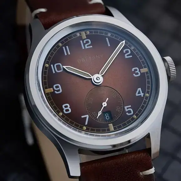 Baltany hommes montre automatique 39mm pilote mécanique montre-bracelet saphir miroir 10ATM étanche ST1731 petit deuxième cadran dégradé