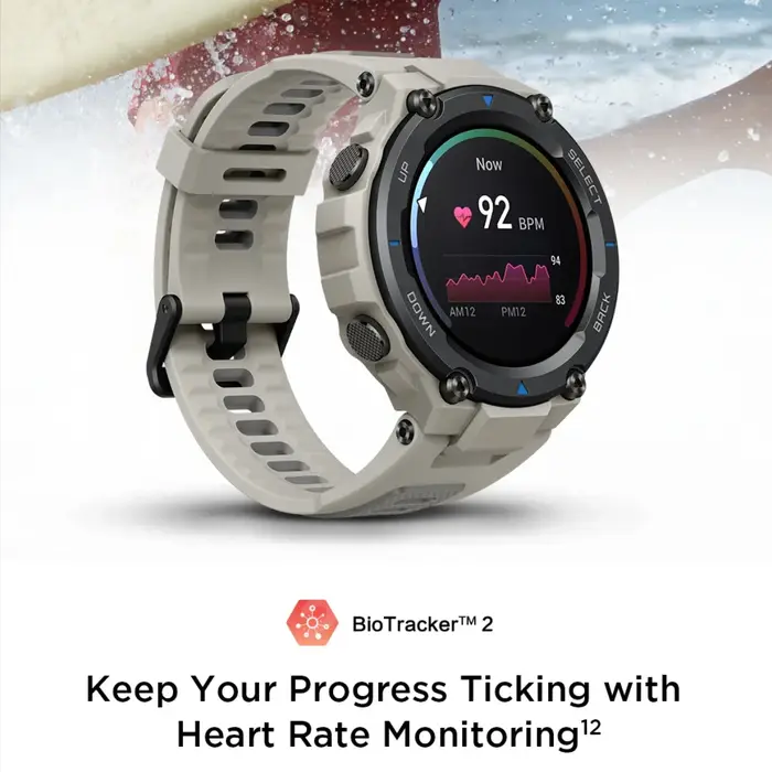 Nouvelle montre intelligente Amazfit T-Rex pro pour hommes-GPS extérieur étanche 10ATM autonomie de la batterie de 20 jours Compatible avec iOS et Android