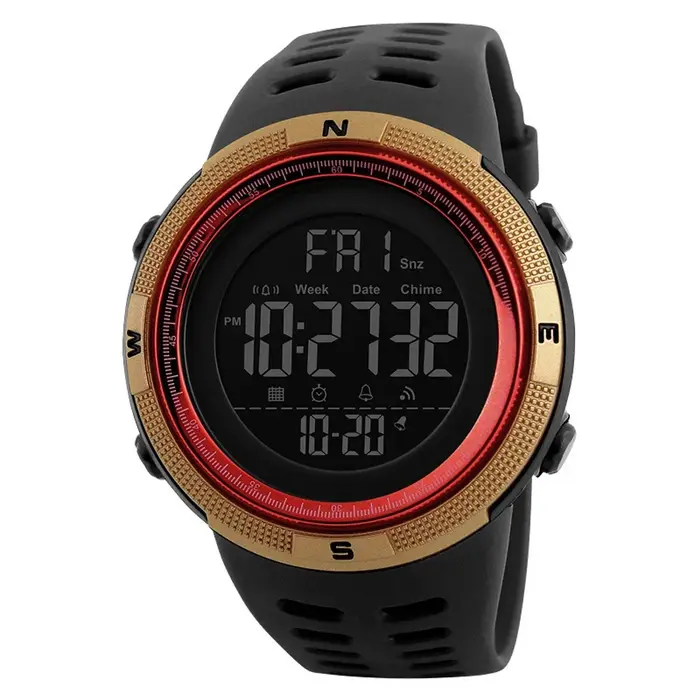 Montre de sport pour hommes alpinisme en plein air et course compte à rebours numérique