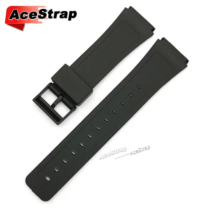 Bracelet de montre en caoutchouc noir 12mm 14mm 16mm 18mm 20mm 22mm